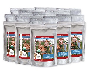 Emergency Food Stashes: Family Stash, One-Month Supply for 4 - Vegan (544 Meals)