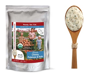 Emergency Food : Organic Cheesy Potatoes & Kale