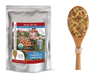 Emergency Food : Organic Couscous & Lentil Curry 
