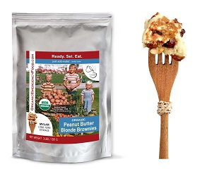 Emergency Food : Organic Peanut Butter Blonde Brownies