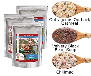 Emergency Food Stashes: Three-Day Stash for 4 - Option 2 (53 Meals)
