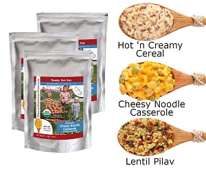 Emergency Food Stashes: Three-Day Stash for 4 - Option 3 (44 Meals)