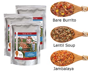 Emergency Food Stashes: Three-Day Stash for 4 - Option 6 (48 Meals - GF Lunch & Dinner)