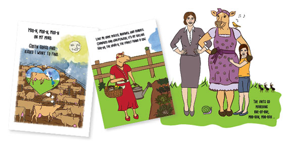 pages from Moo-n Over Main Street Metropolis