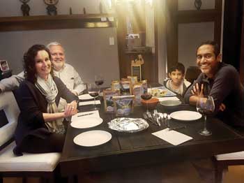 Family testing meals