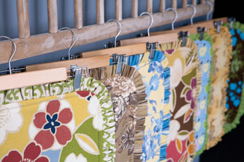 Hanging dish drain towels