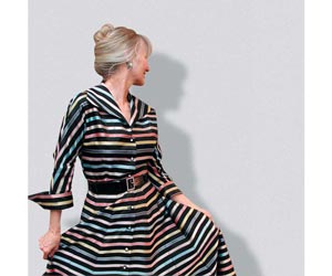 Farmhouse Style: Vintage Striped Dress