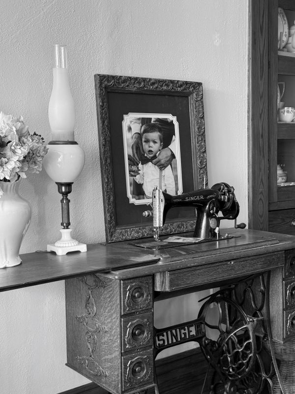 black and white picture frame