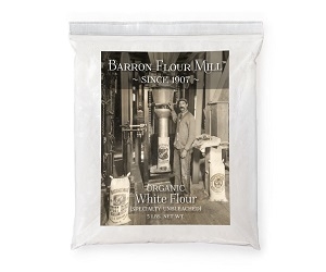 Barron Flour Mill&trade; Organic White Flour, Specialty Unbleached 