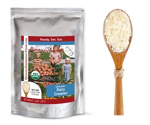 Organic Dairy Creamer  dehydrated emergency meal food just add water organic dairy creamer
