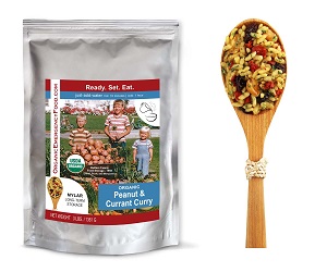 Organic Peanut & Currant Curry Emergency meal food dinner just add water organic peanut currant curry